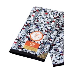 Capulana Urban Chic by PUSHTI Branco Geométrico, 180 cm