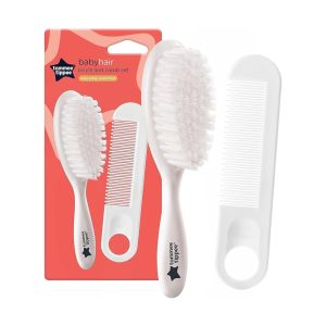 Conjunto de Escova e Pente Tommee Tippee Baby Essentials, 6+ Meses