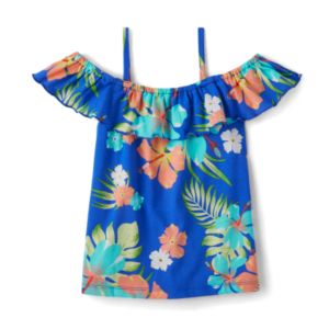 Blusa Infantil Childrens Place 4 a 7 Anos, Azul Tropical