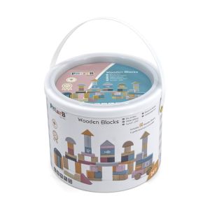 Blocos de Madeira Viga PolarB, 60 pcs