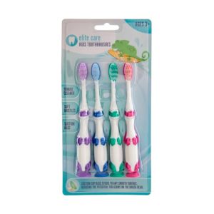 Escovas de Dentes para Crianças 3+ Anos Elite Care, 4 un