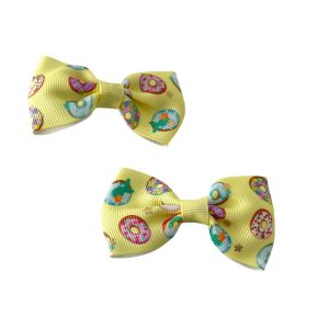 Gancho Médio Infantil Com Donuts, Amarelo