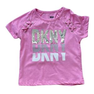 Blusa Infantil Dkny 6 a 10 Anos, Rosa