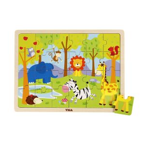 Puzzle de Animais Viga, 24 pcs
