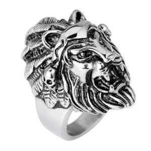 Anel Masculino Inox Silver 12244, Tamanho: 9