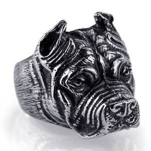 Anel Masculino Inox Silver 12253, Tamanho: 8