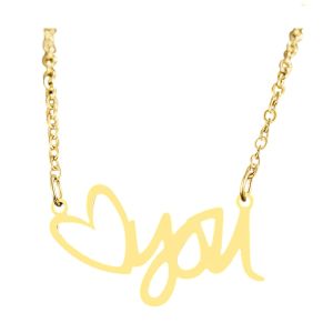 Colar Feminino Inox Dourado 20353