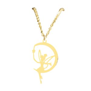 Colar Feminino Inox Dourado 20354