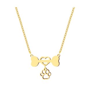 Colar Feminino Inox Dourado 20386