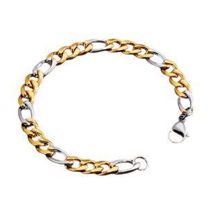 Mascote Masculino Inox Dourado-Silver 30332