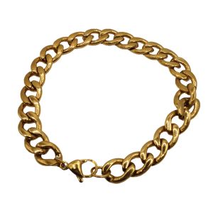 Mascote Masculino Inox Dourado 30429