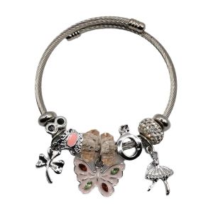 Pulseira Charmes Aço Inoxidável Plásticos Silver 88120, 18 cm