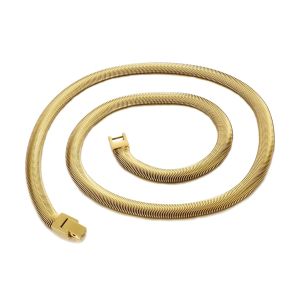 Colar Masculino de Aço Inoxidável Medalha 21545 Gold, 60mm