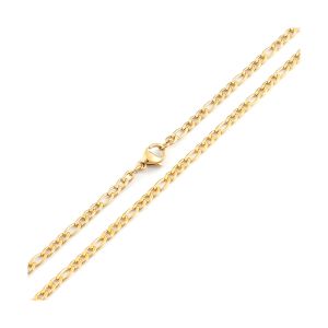 Colar Masculino de Aço Inoxidável Medalha 59307 Silver, 60mm