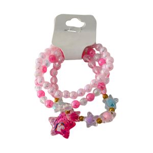 Pulseira Infantil Rosa Com Estrela