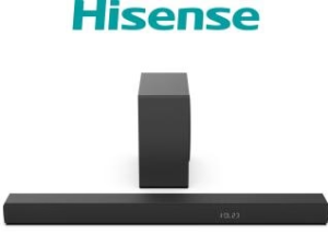 Soundbar Hisense 3.1 CH HS3100 480W Subwoofer Sem Fio, Preto