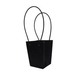 Cesto Decorativo em Papel com Alça, Preto