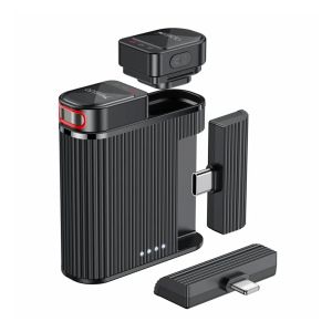 Microfone Lapela Yesido KR-19 Entrada Lightning e Type-C