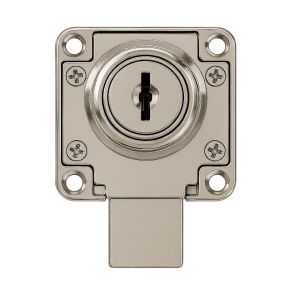 Fechadura de Sobrepor para Móveis Cromada, 22mm