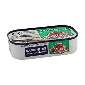 Sardinhas Ramirez em Óleo Vegetal Picante, 125 g