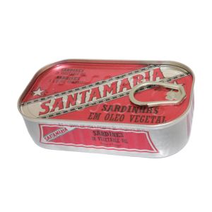 Sardinhas em Óleo Vegetal Santamaria, 120 g