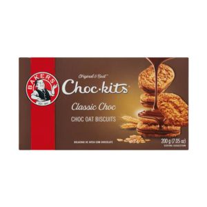 Bolachas Bakers Choc-Kits Chocolate, 200 g