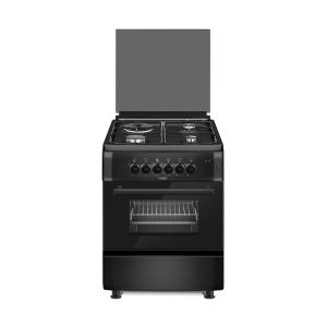 Fogão SMART 60*60 3 Bocas Gás + 1 Eléctrico Forno Eléctrico, Preto