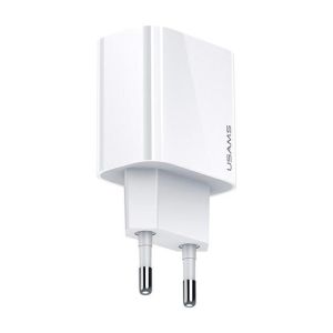 Carregador USAMS Fast Charge US-CC118 T34 PD 20W, Branco