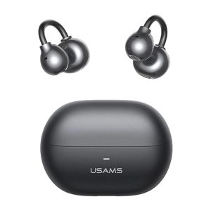 Auriculares sem Fio USAMS Echo R02 Clip-On BT5.3, Preto