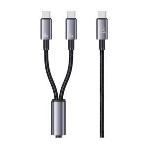 Cabo USAMS US-SJ740 72W 2 em 1 Type-C para Type-C, 1.2m