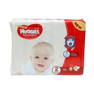 Fraldas Huggies Dry Confort Bulk 2, 66 un