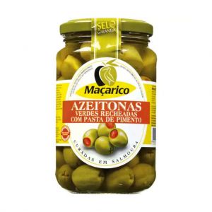 Azeitonas Verdes Recheadas com Pasta de Pimento Maçarico, 350 g