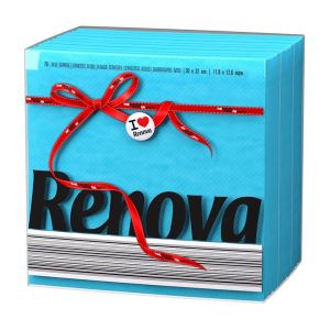 Guardanapos RenovaTipo-E Azul 30 x 32, 70 un