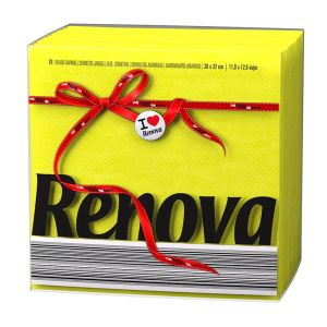 Guardanapos RenovaTipo-E Amarelo 30 x 32, 70 un