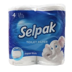 Papel Higiénico Selpak Super Soft 3F, 4 un