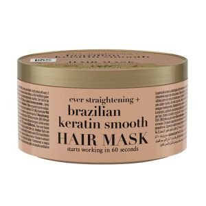 Máscara Capilar OGX Ever Straightening + Brazilian Keratin Smooth, 300ml