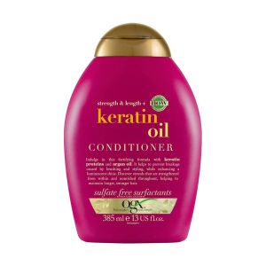 Condicionador OGX Strength & Length Keratin Oil Sem Sulfatos, 385ml