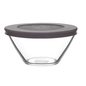 Jogo 6 Tigelas Sobremesa ComTampa Cinzenta Medio Vega LAV, 11 cm