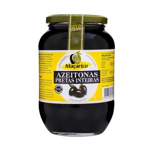 Azeitona Pretas Inteiras Maçarico, 850 g