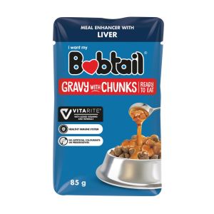 Molho para Ração de Cães Bobtail Liver, 85 g