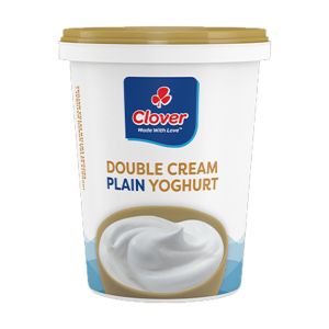 Iogurte Clover Plain Double Cream, 500 g