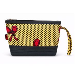 Carteira de Mão Capulana Modelo Laço Vermelho by Pushti