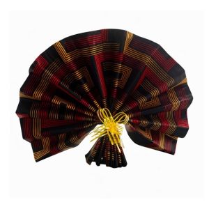 Leque Decorativo em Capulana Wax 100% Algodão