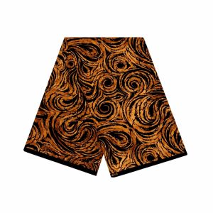 Capulana “Golden Flow” Pushti 100% Algodão Premium